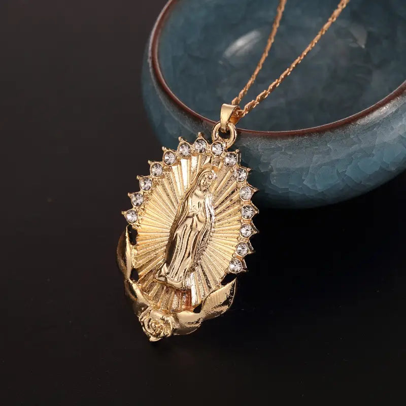 Virgin Mary Pendant Necklace