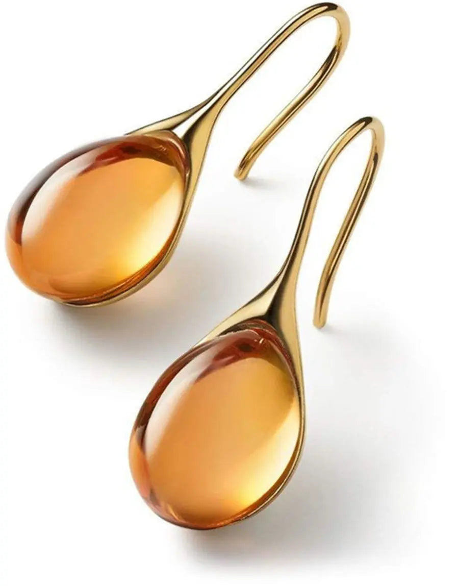 Luxe Crystal Drops earings in Gold & Silver