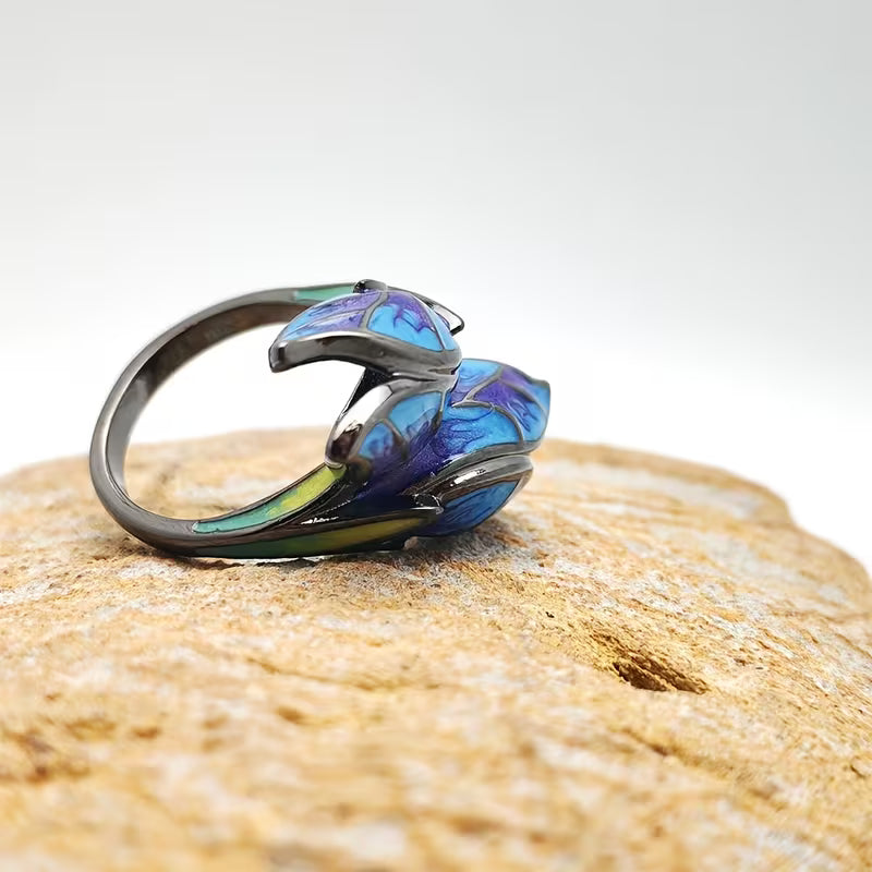 Azure Flutter Heirloom Ring
