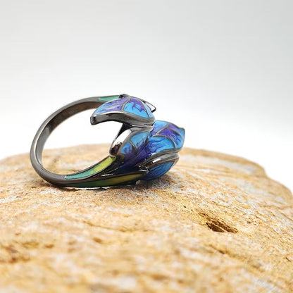 Azure Flutter Heirloom Ring