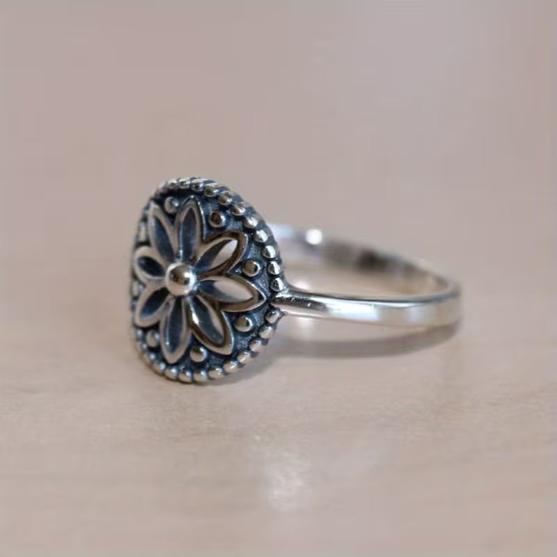 Timeless Petal Medallion Ring