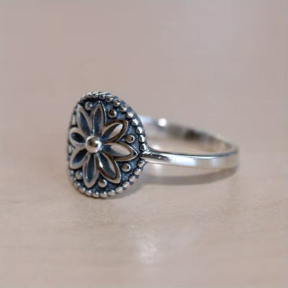 Timeless Petal Medallion Ring
