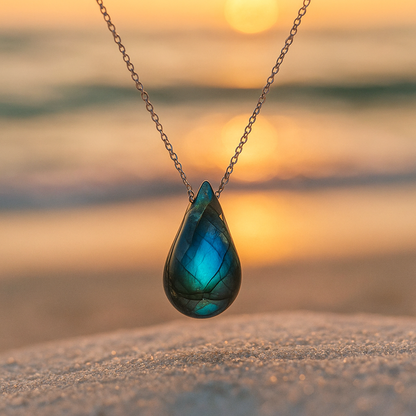 Lagoon - Elegant Labradorite Necklace