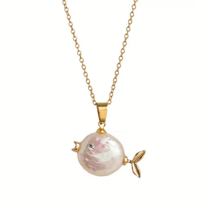 Pearlescent Ocean Reverie Pendant Necklace