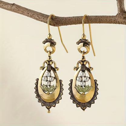 Bohemian Pearl Water Drop Earrings