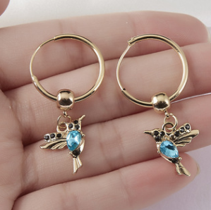 Rinhoo Hummingbird Necklace & Earings