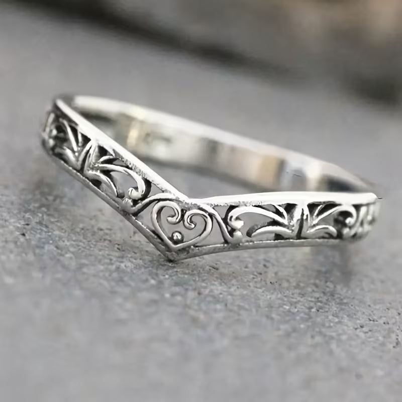 Whispered Scrollwork Elegance Ring