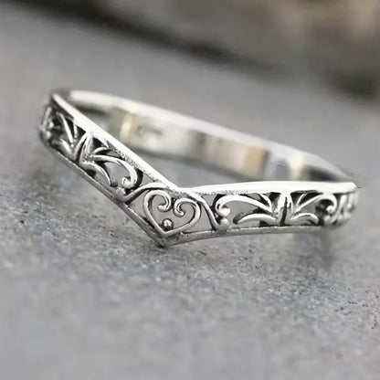 Whispered Scrollwork Elegance Ring