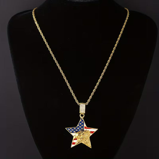 Celestial Liberty Heirloom Star Pendant Necklace