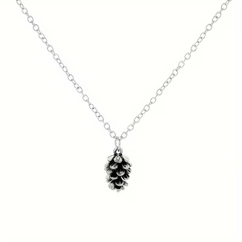 Autumn Heirloom Pinecone Pendant Necklace