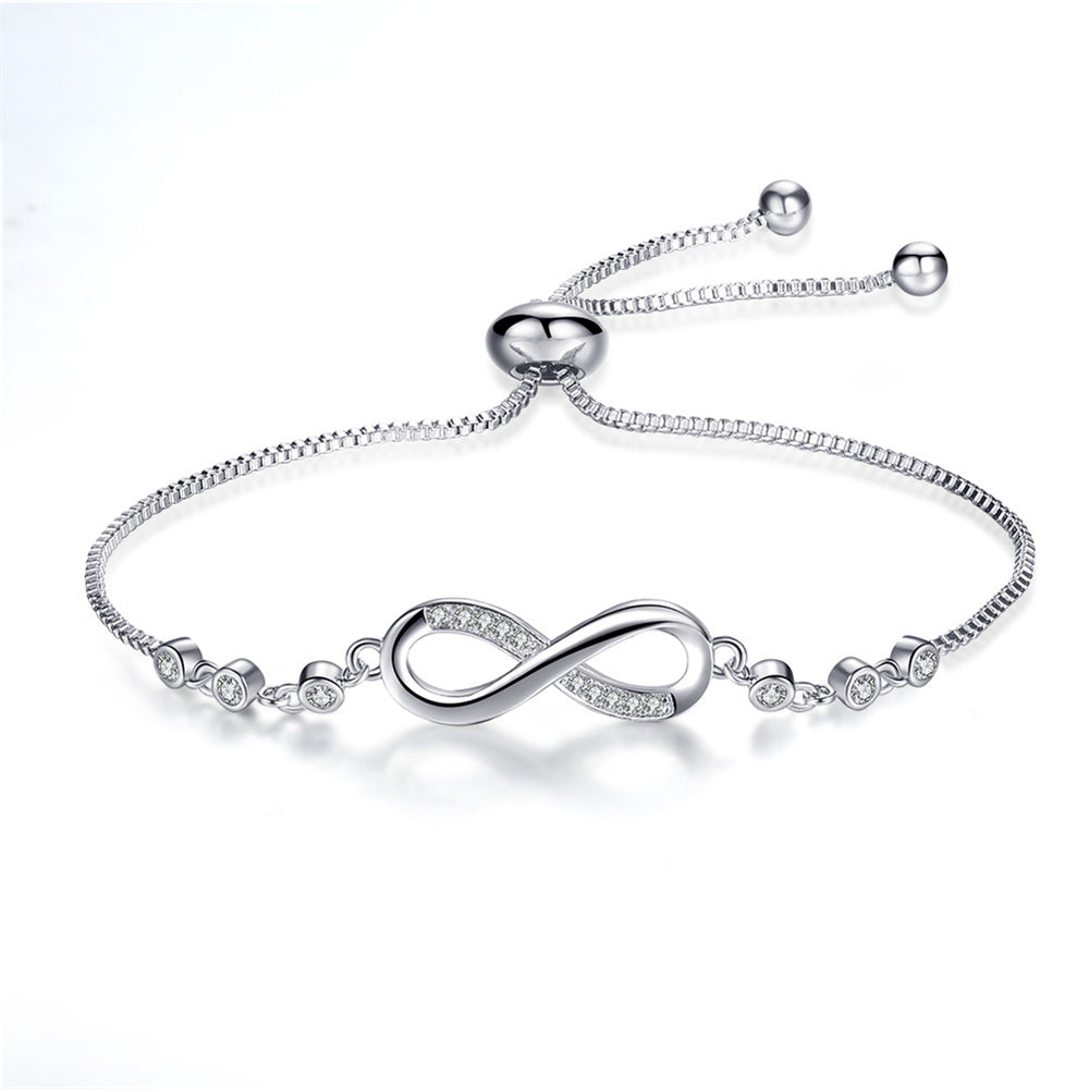 Elegant Silver Infinity Bracelet