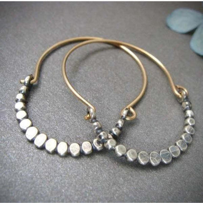 Luxe Boho Cubic Silver Studs