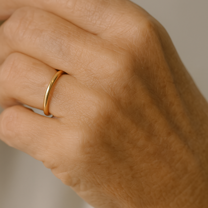 Two-Tone Gold & Silver Simple Ring