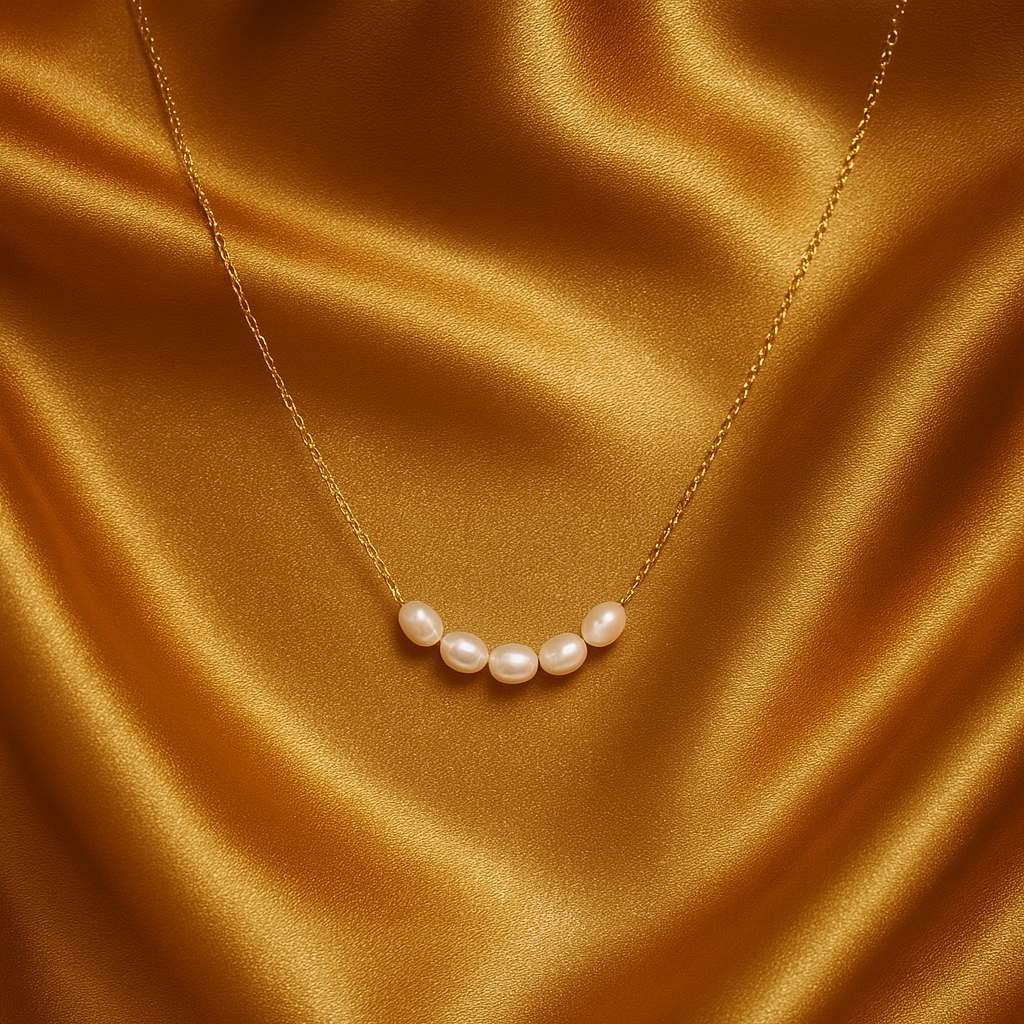 Luxe Gold & Pearl Necklace
