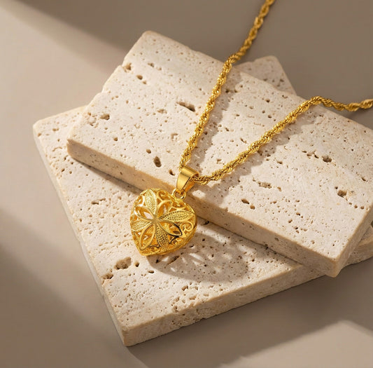 Eternal Heart of Grace Pendant Necklace