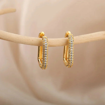 Valerie | Square and Circular Earrings