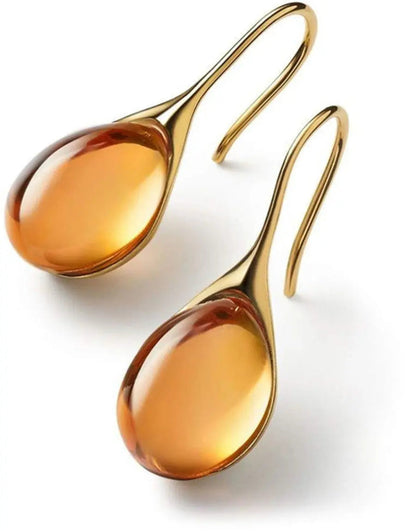 Luxe Crystal Drops earings in Gold & Silver