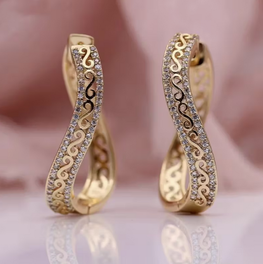 Eternal Grace Twisted Filigree Earrings