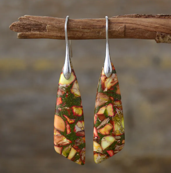 Bohemian Emperor Stone Earrings