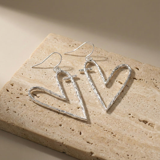 Whispered Romance Open-Heart Earrings