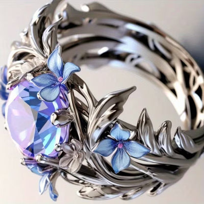 Lavender Bloom Heirloom Ring