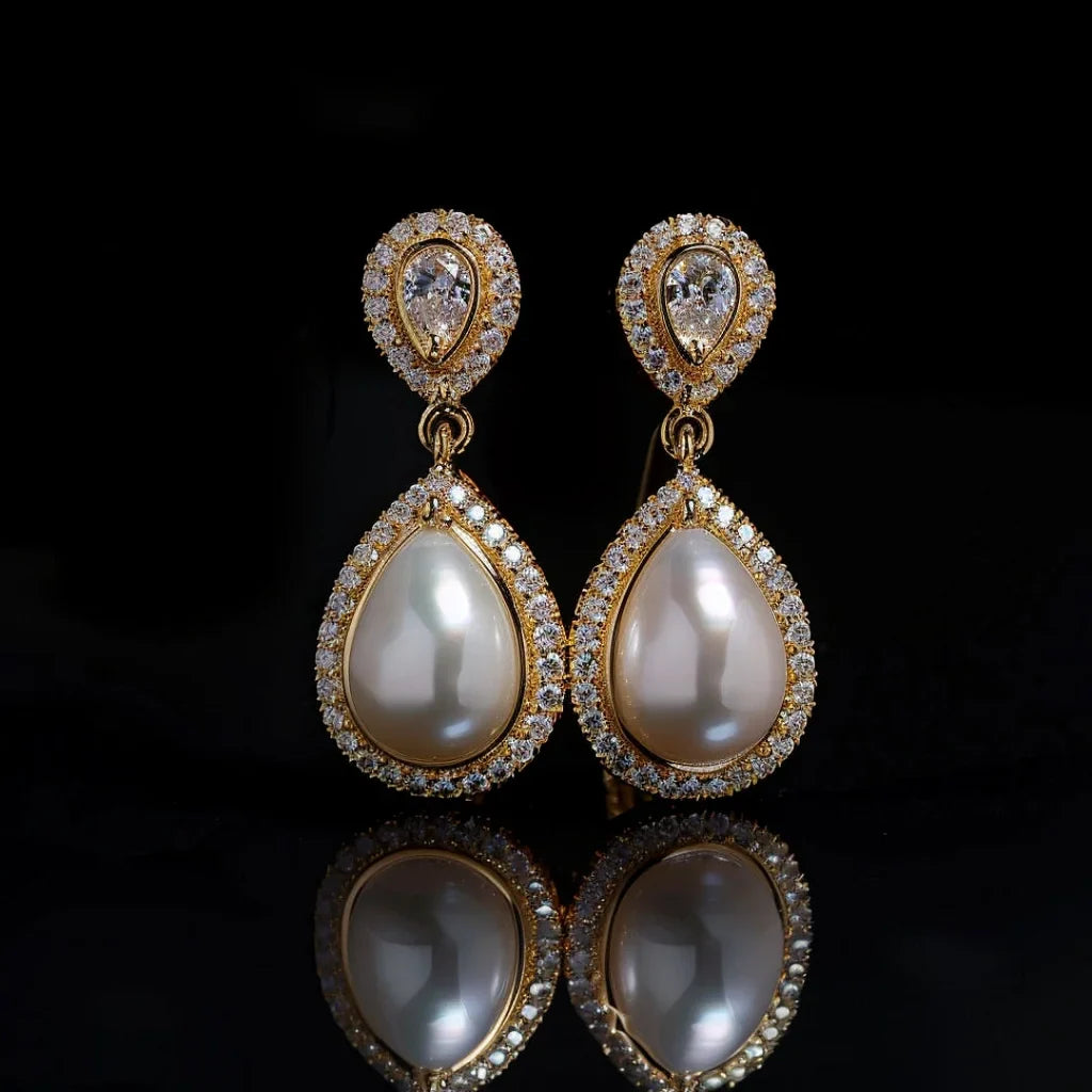 Water Drop Pearl Earrings