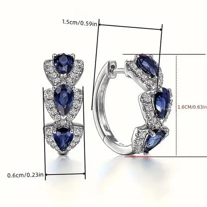 Royal Gemstone Crest Earrings