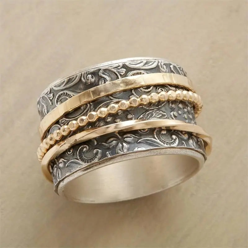 Luxe Two-Tone Vintage Ring