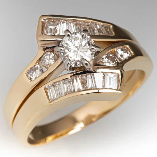 Gold Ring with Vintage Brilliant