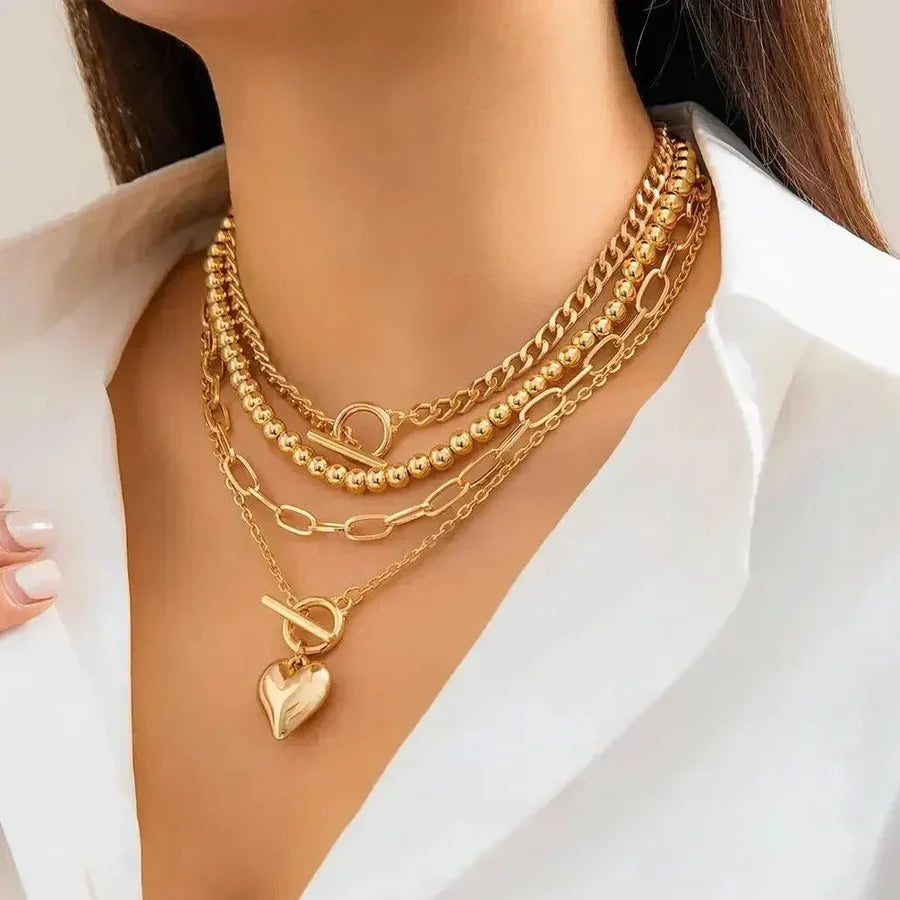 Layers Heart Necklace
