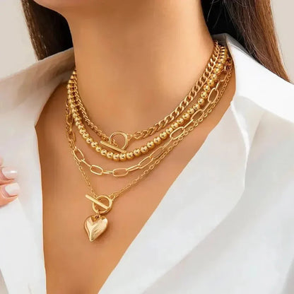 Layers Heart Necklace